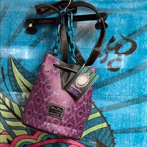 Haunted Mansion Loungefly Glow in the Dark bucket bag NWT